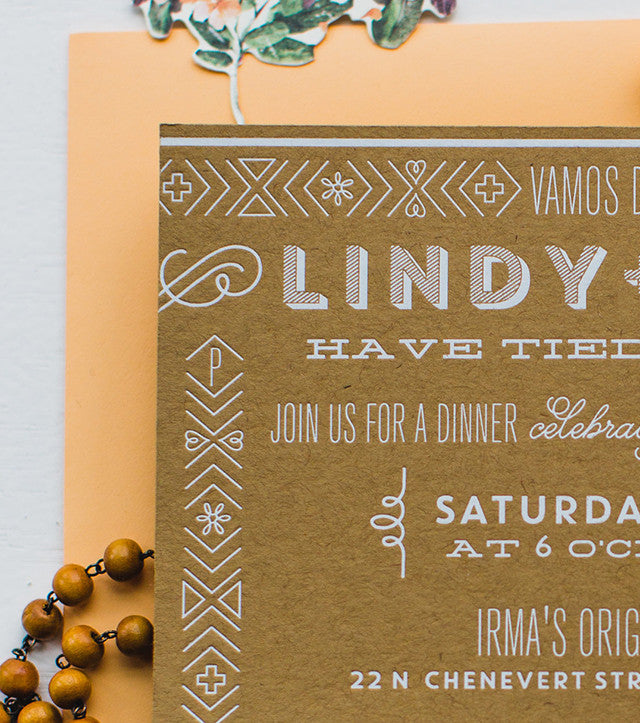 lindy & chris's sun-bleached fiesta wedding celebration invitations